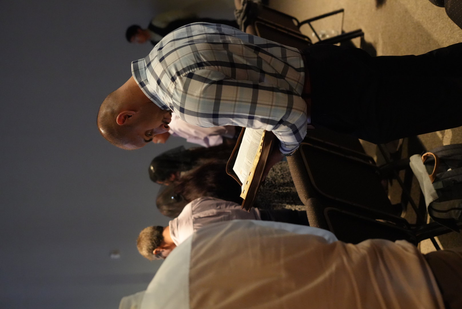 A man reading the Bible